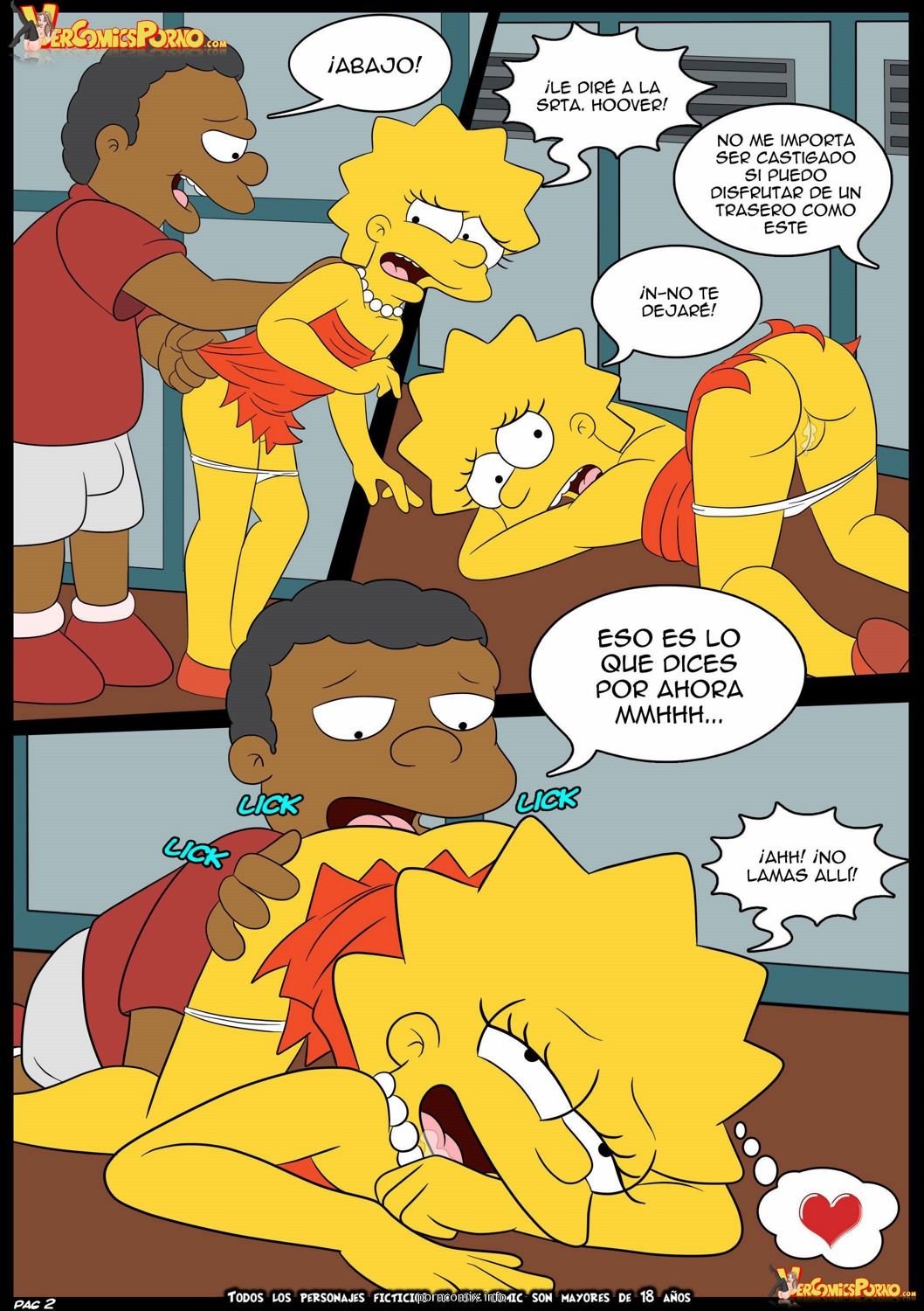 Croc,Los Simpsons - Amor para el bravucn, Espaol page 3