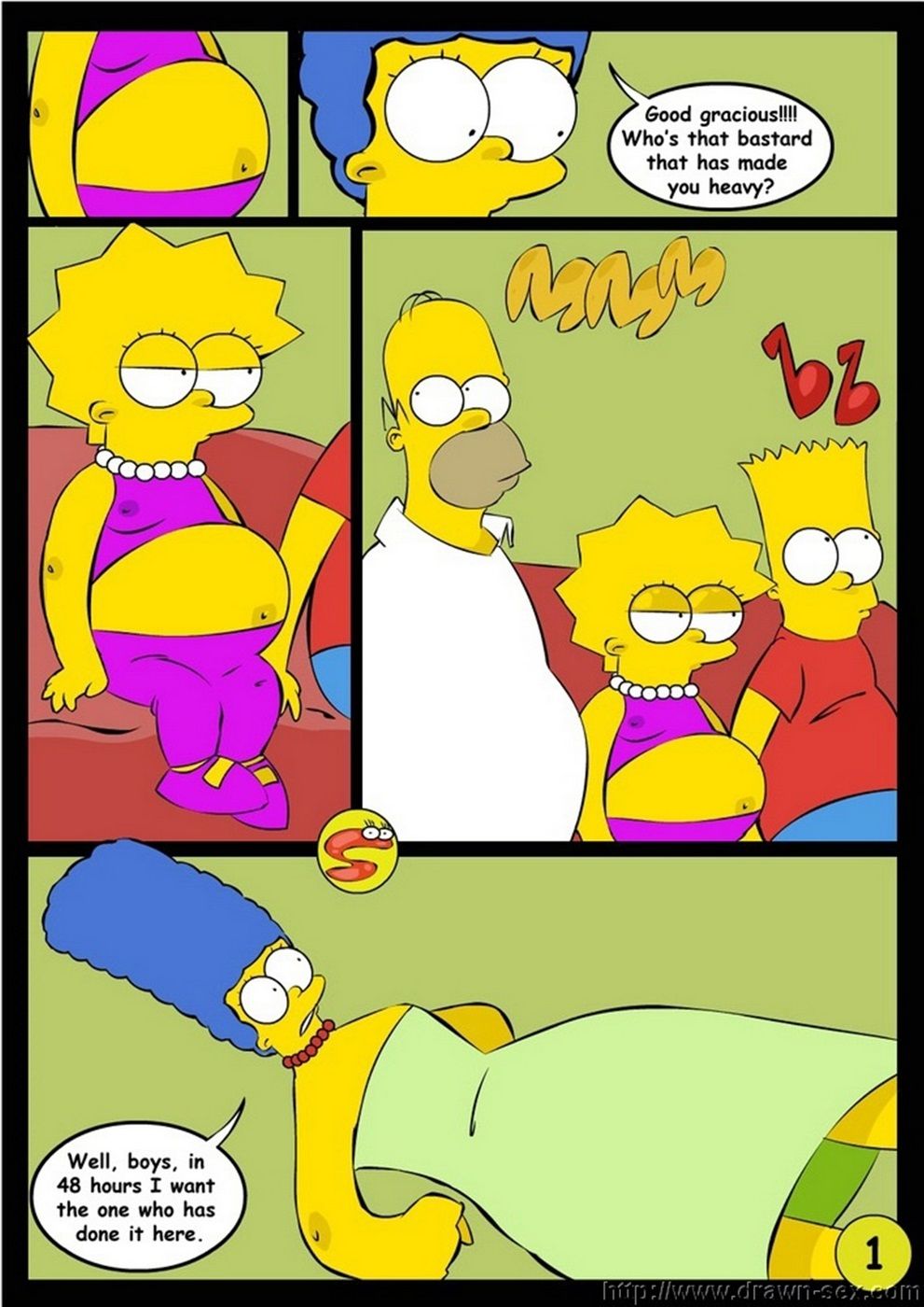 Wit Simpsons - Drawn Sex page 1