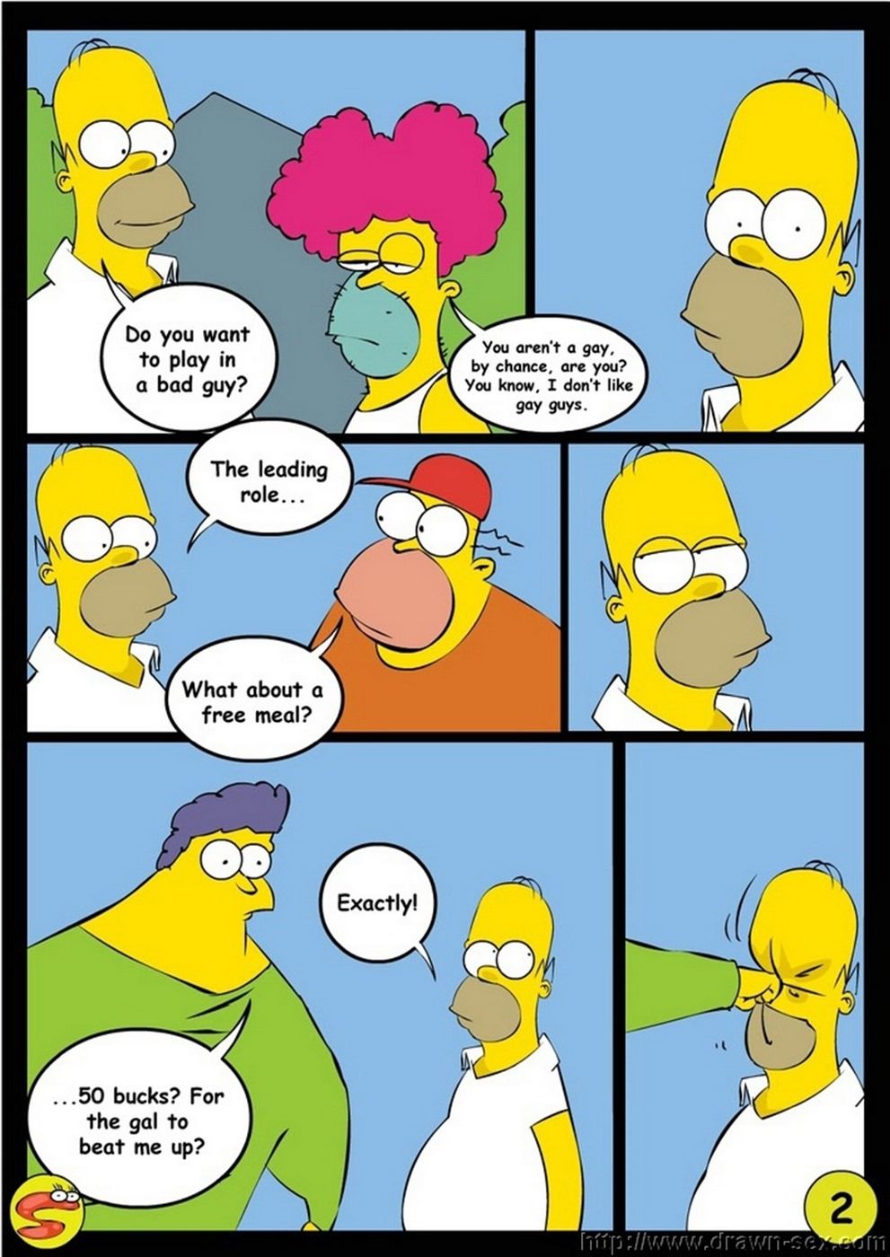 Wit Simpsons - Drawn Sex page 2