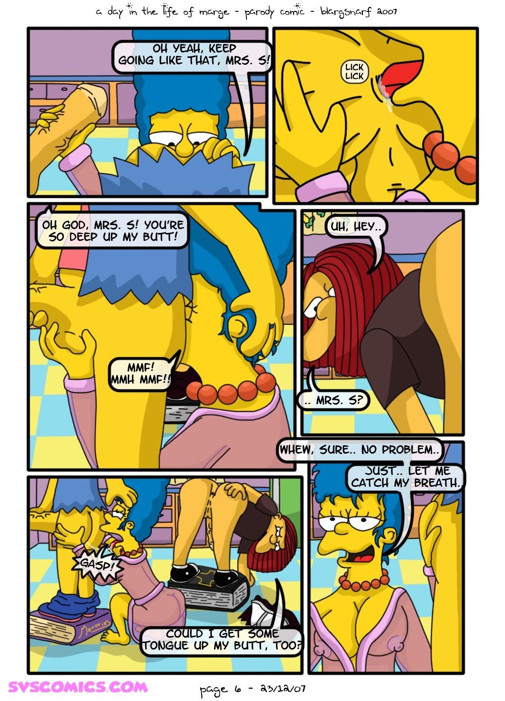 [Blargsnarf] A Day Life of Marge (The Simpsons) page 7