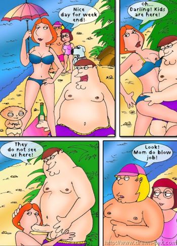 Family Guy - Beach Play - Drawn Cartoon sex cover