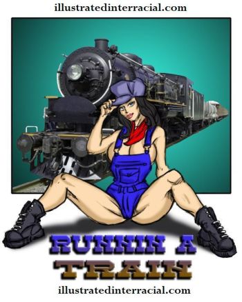 Runin A Train 1 - illustrated interracial cover