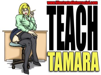 Teach Tamara - illustrated interracial cover