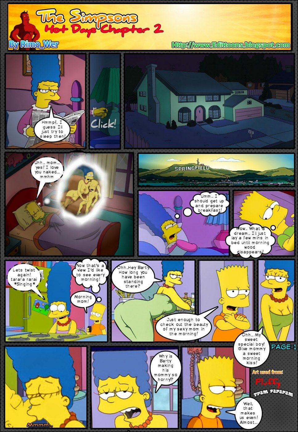 Rimo Wer - The Simpsons Hot Days 2 page 1