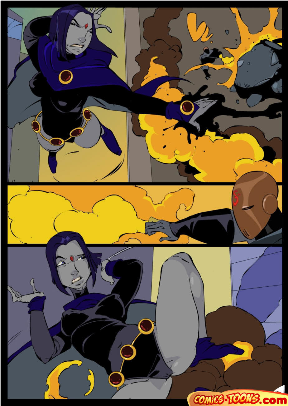 Teen Titans - Raven Vs. Slade 2 page 4