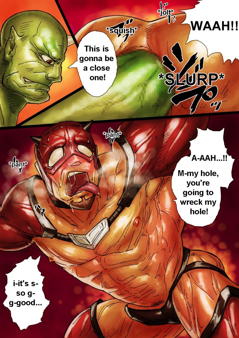 ZARK the squeezer, Superheroes Gay page 9