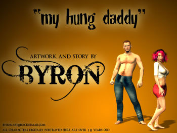 Byron - My hung daddy, 3D Incest cover