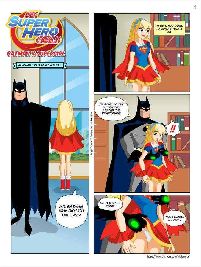 Sex Super Hero Girls - Batman X Supergirl page 1
