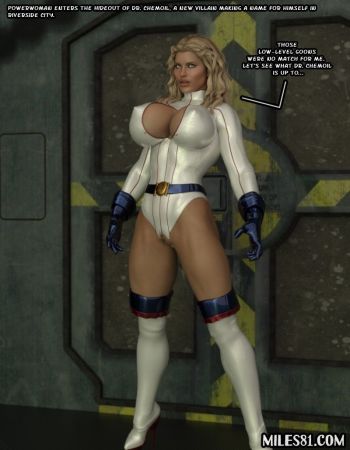 Powerwoman vs Dr. Chemoil Captured Heroine cover
