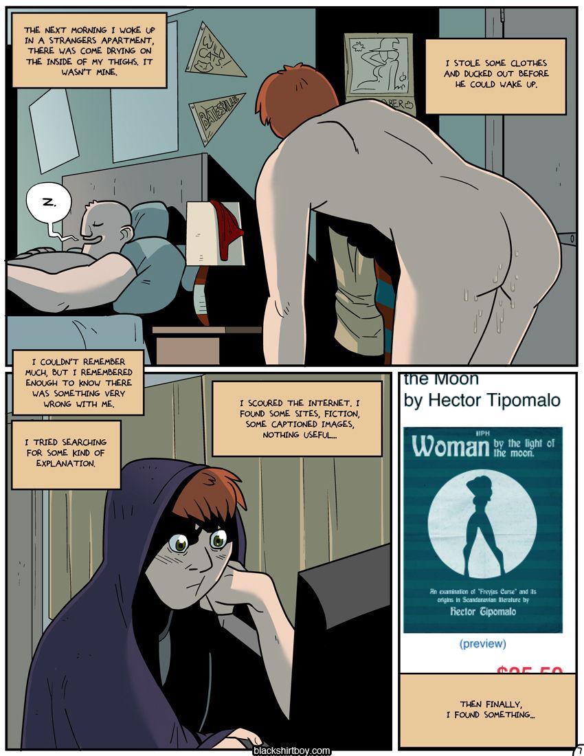 Woman By The Light of the Moon Blackshirtboy page 8