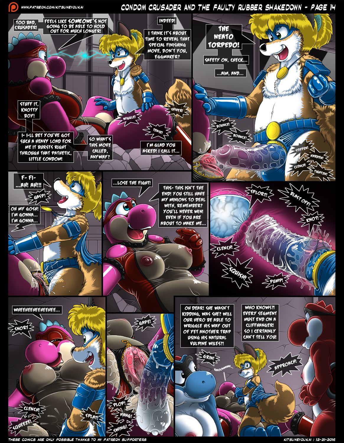 Condom Crusader And The Faulty Rubber Shakedown - Kitsune Youkai page 15