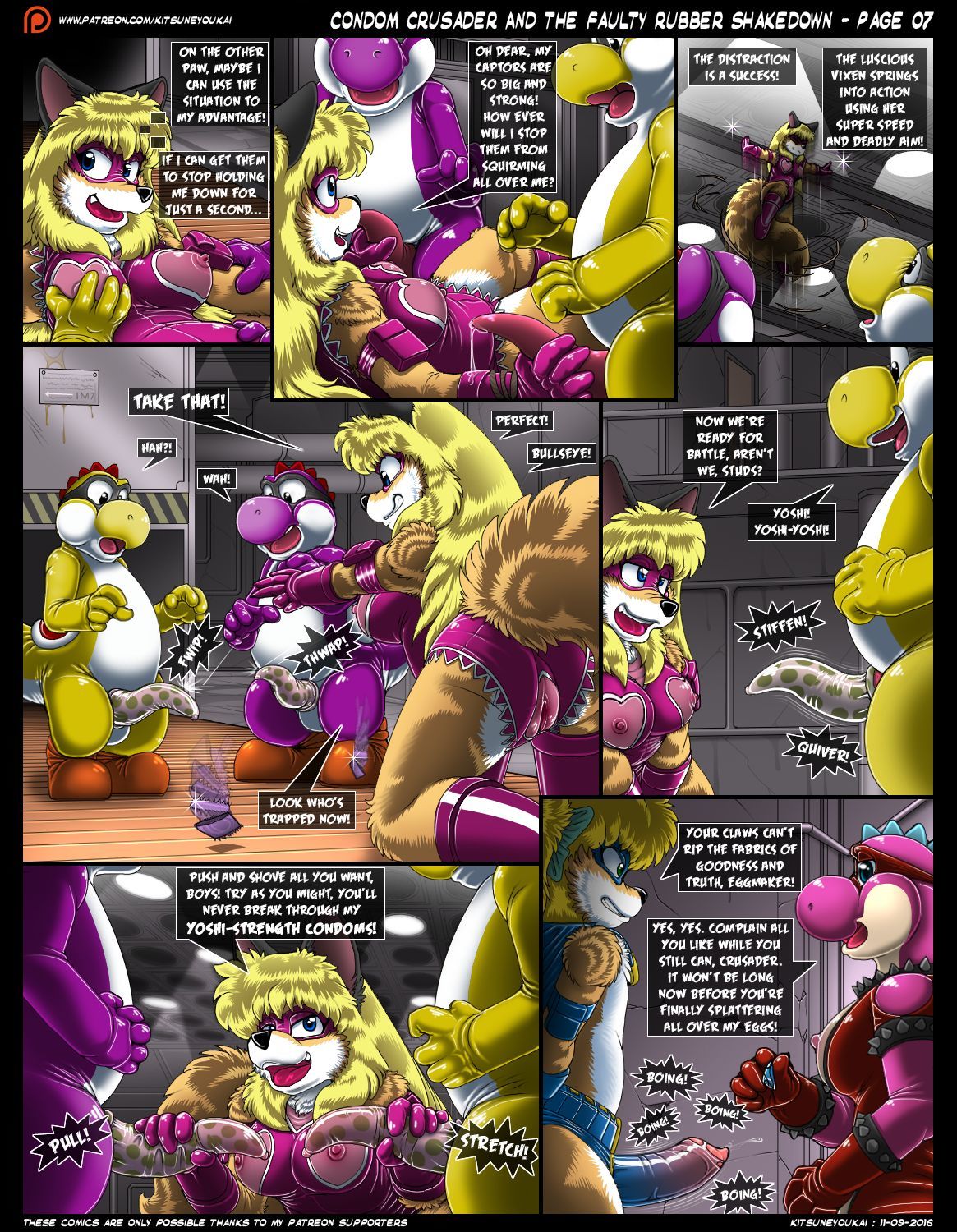 Condom Crusader And The Faulty Rubber Shakedown - Kitsune Youkai page 8