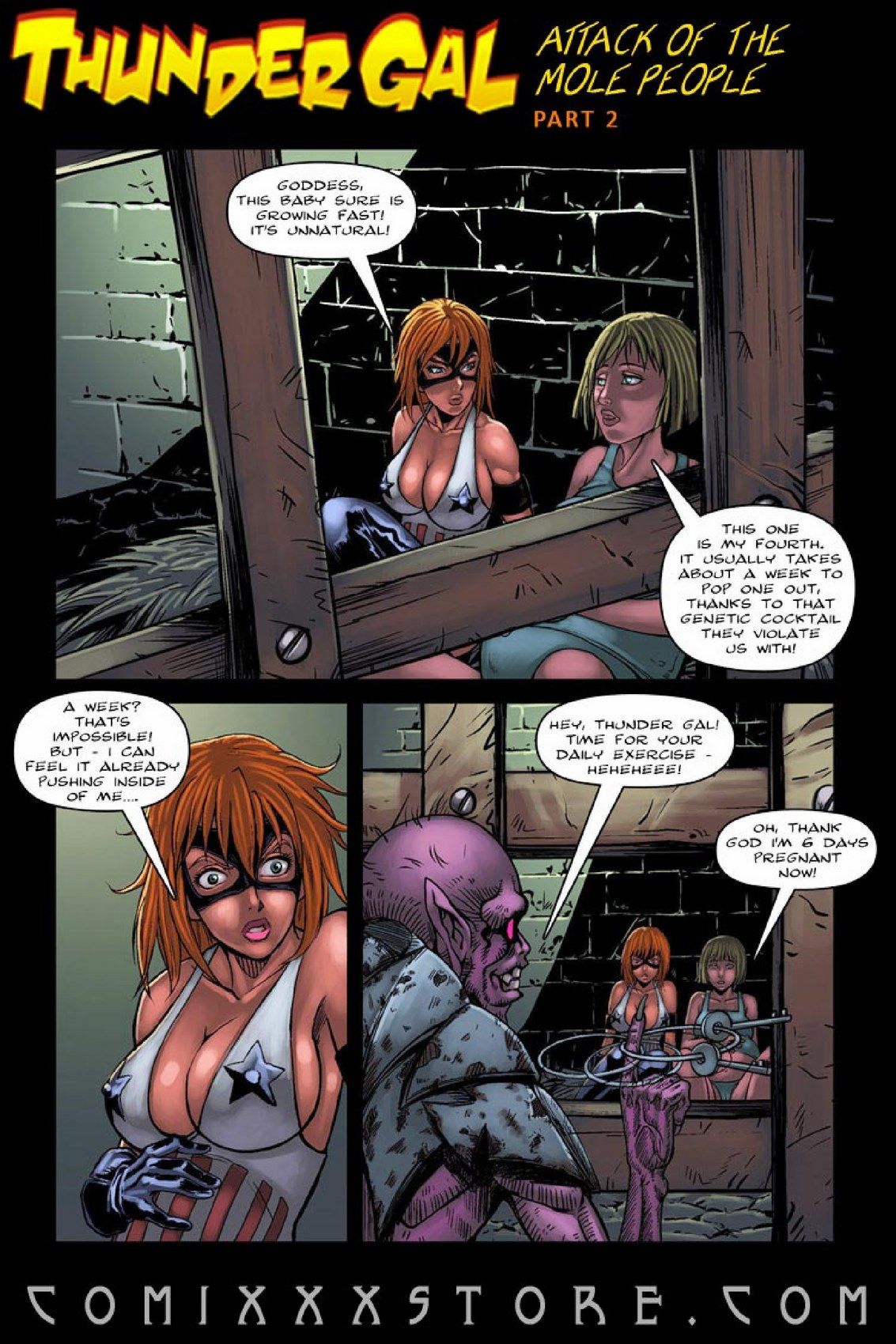 The Sub Terrans Part II Thunder Gal ( 9 Superheroines ) page 3