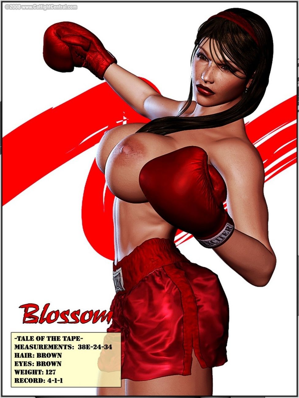 Foxy Boxing 1 - Blossom Vs Julie - Round 1 page 3