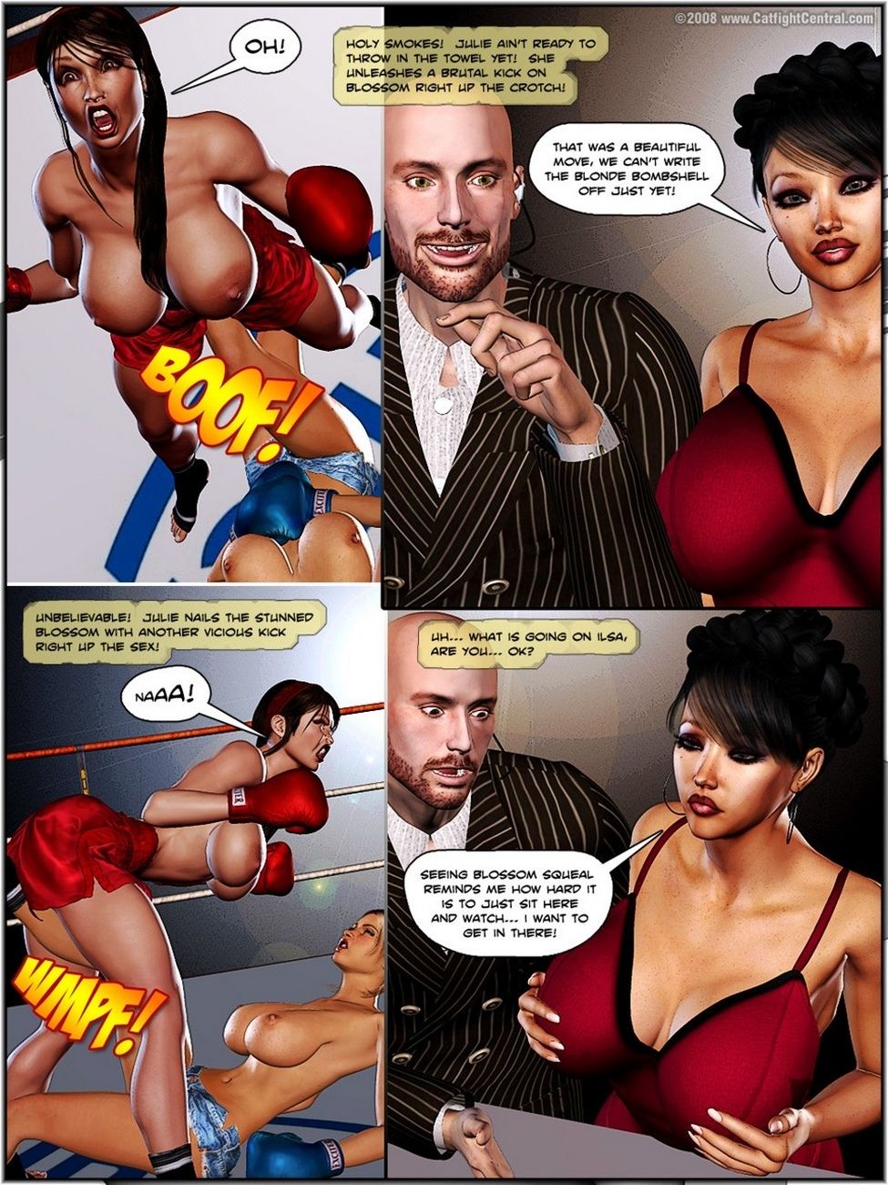 Foxy Boxing 1 - Blossom Vs Julie - Round 1 page 7