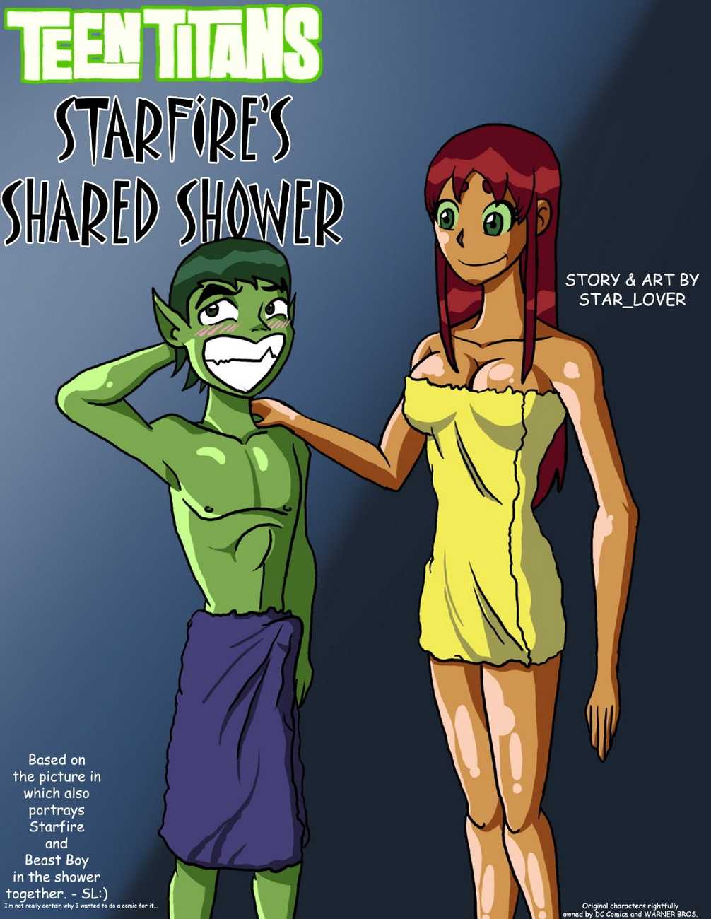 Starfire's Shared Shower page 1