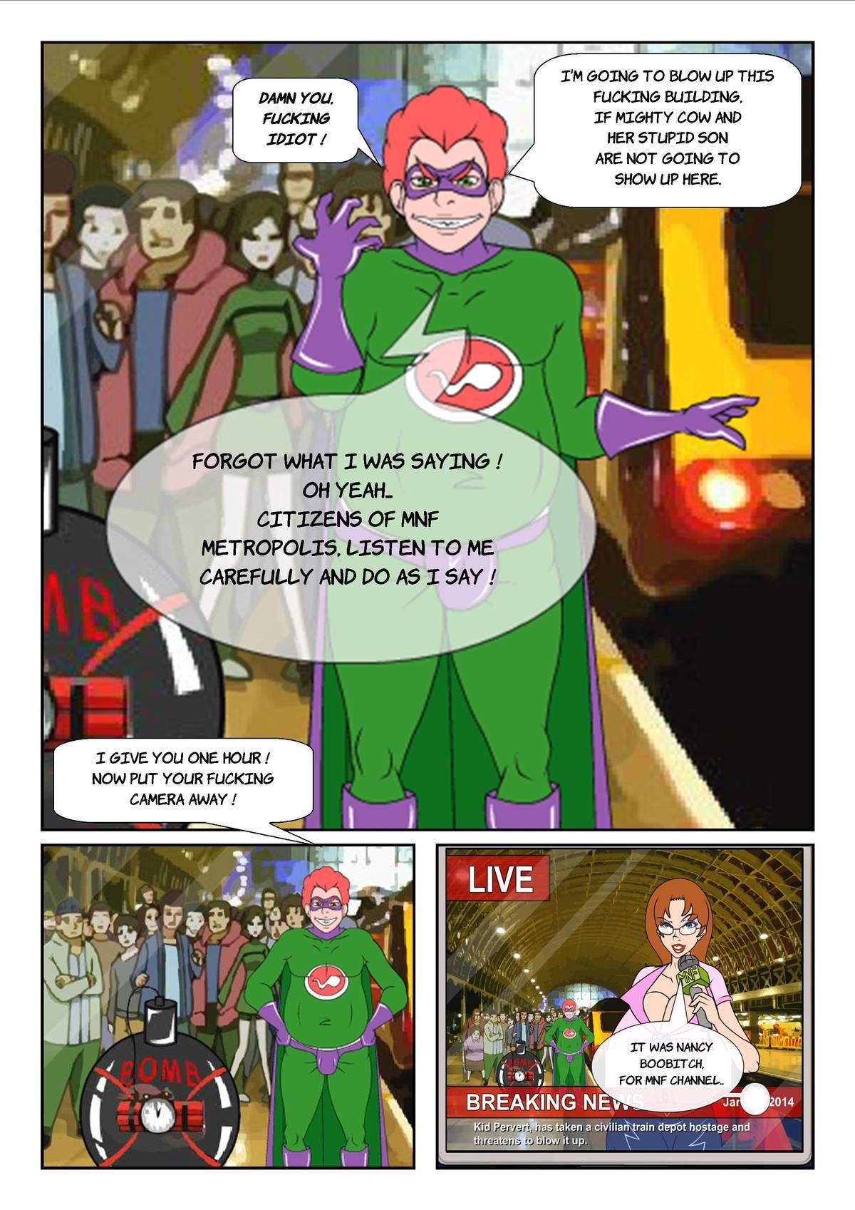 Super Heroine Hijinks page 9