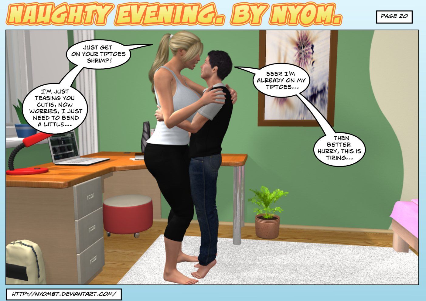 Nyom87 - Naughty evening,3D Big Boobs page 20