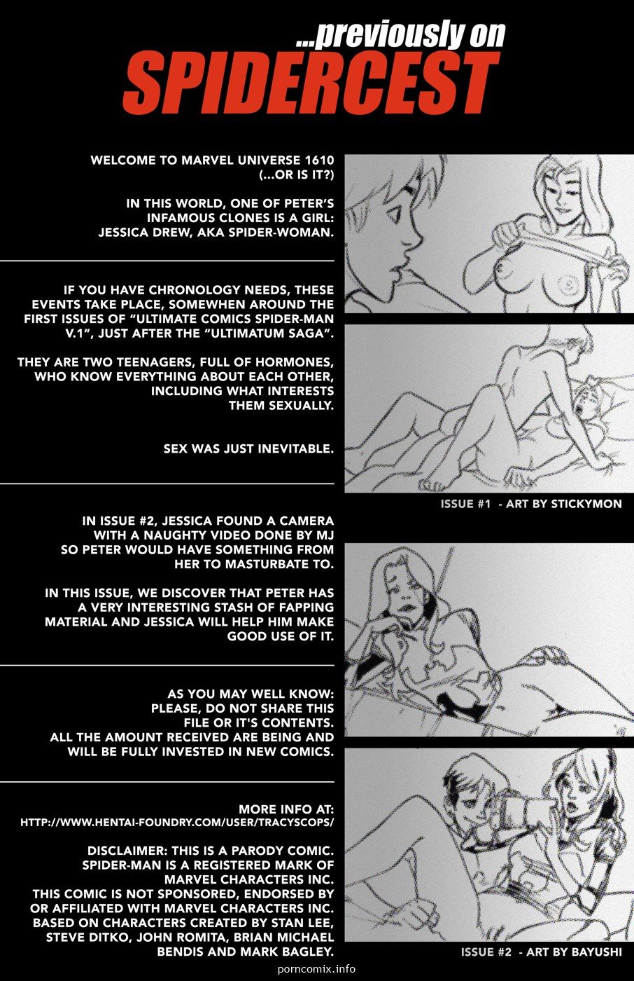 Spidercest 3 - All Night Clonebangers,Spiderman page 2