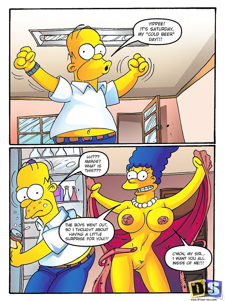 The Simpsons - Marges Surprise,Drawn Sex page 1