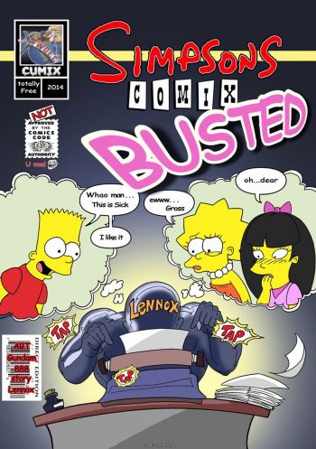 Simpsons - Busted cover