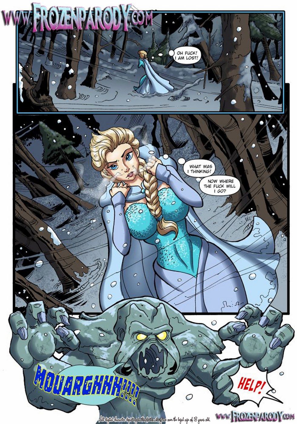 Frozen Parody 7 - Elsa Hardcore sex page 1