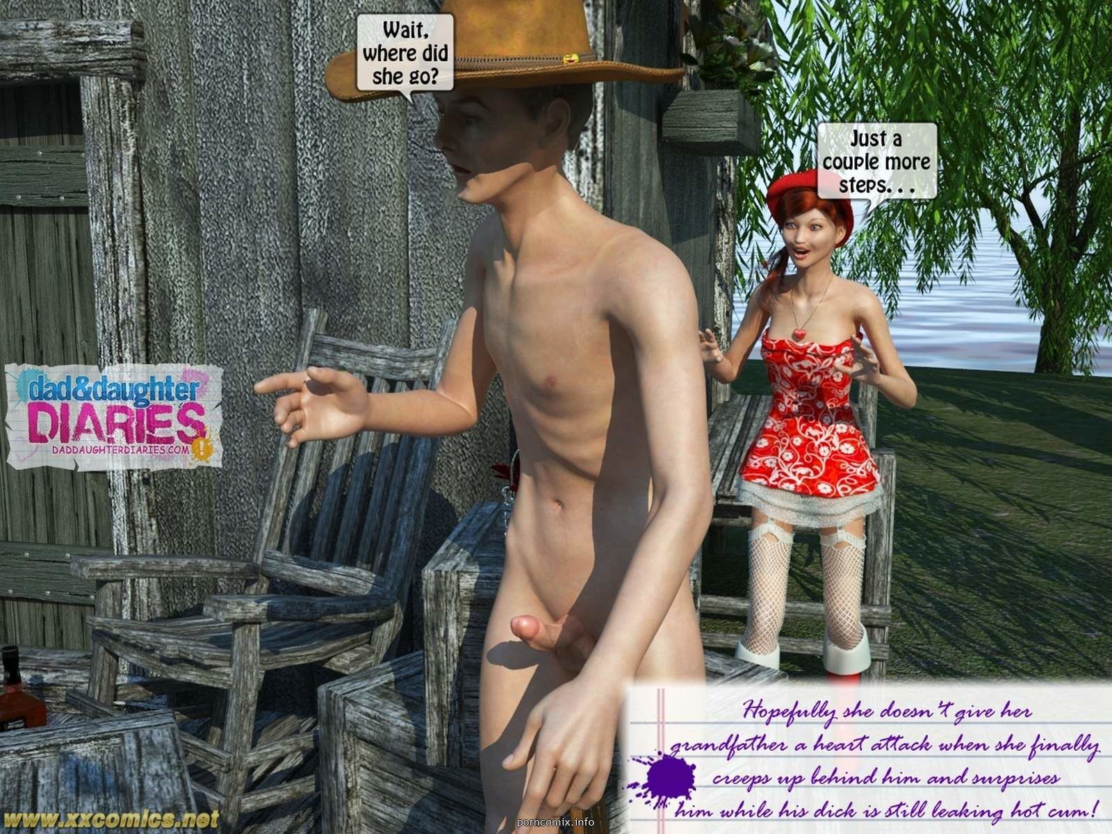 Grandpa + Granddaughter 03, 3D Incest page 20