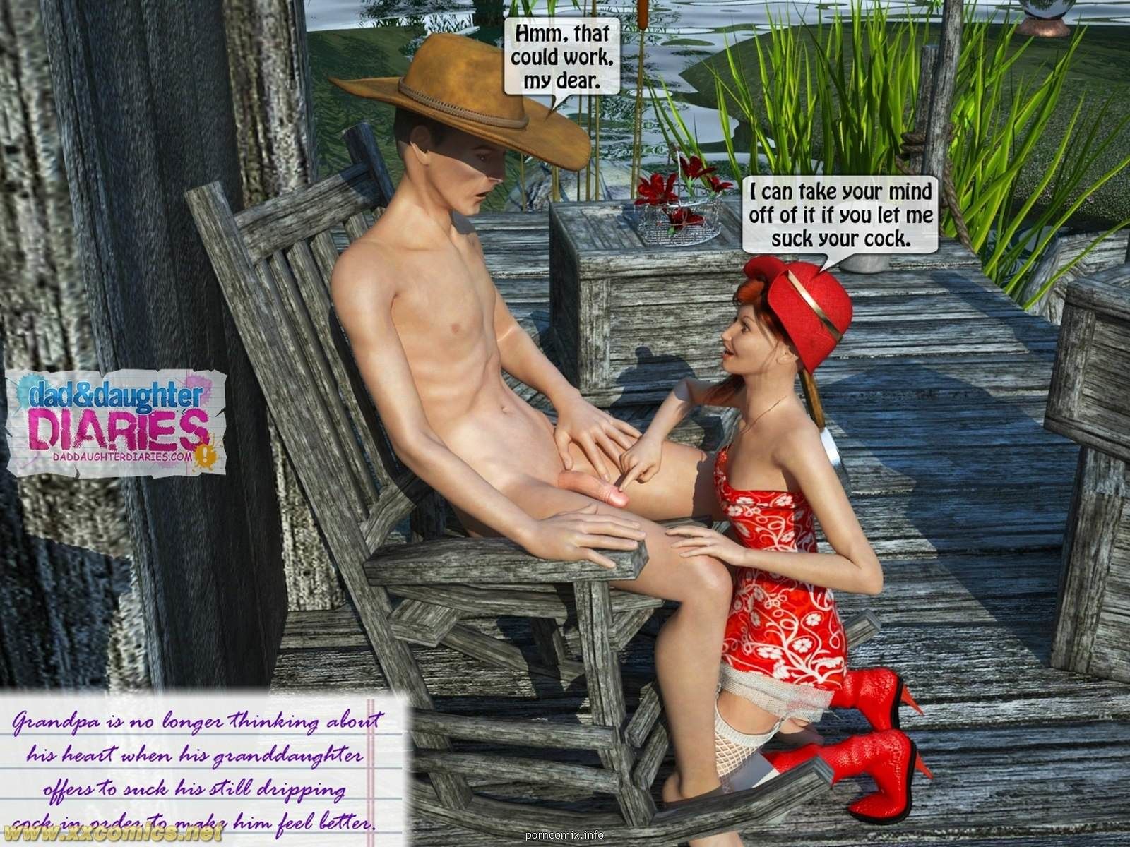 Grandpa + Granddaughter 03, 3D Incest page 24