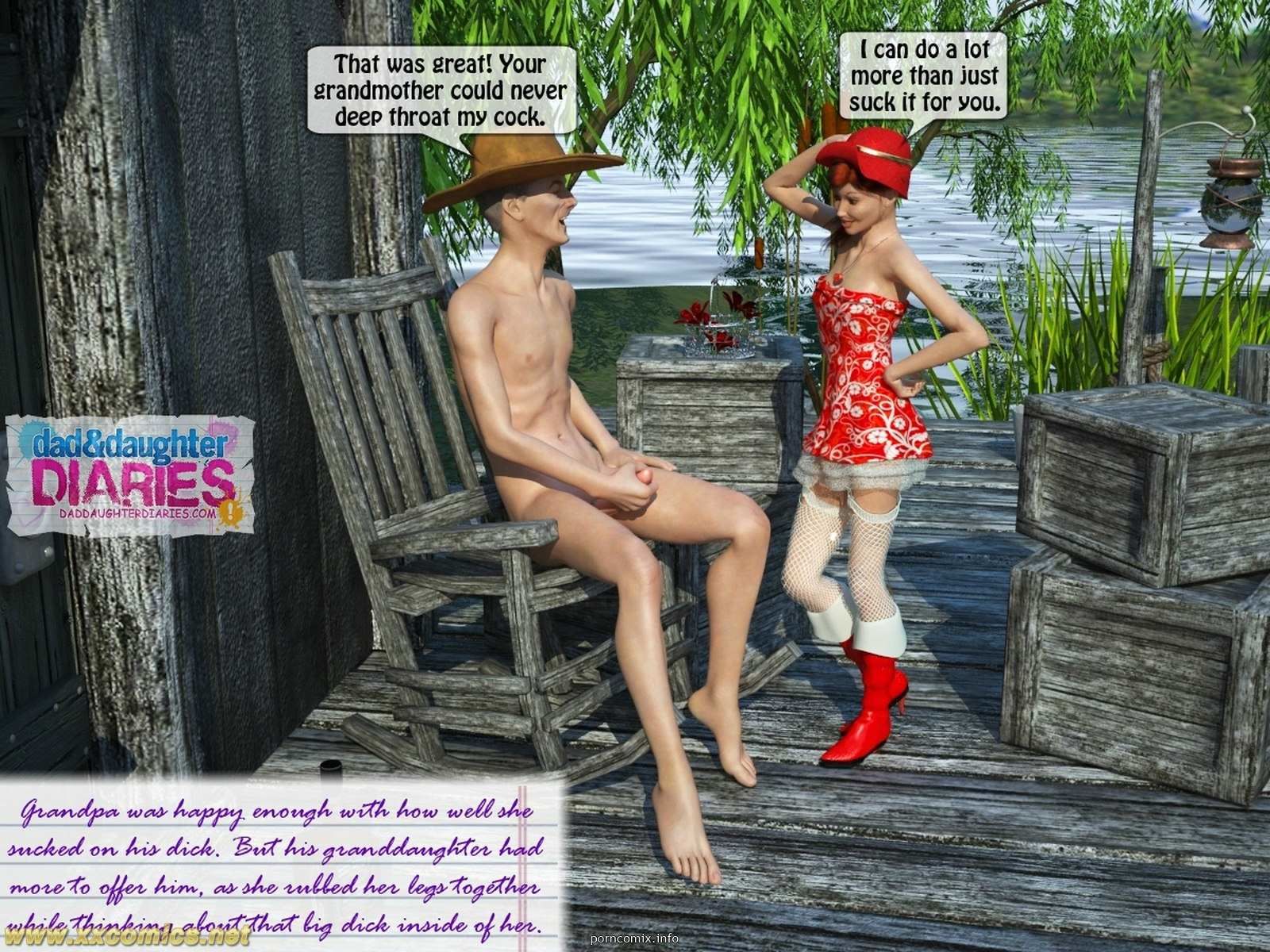 Grandpa + Granddaughter 03, 3D Incest page 27
