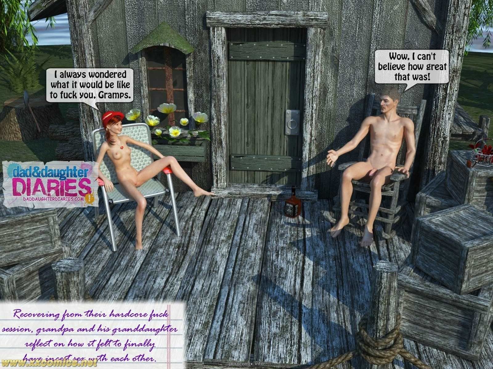 Grandpa + Granddaughter 03, 3D Incest page 40