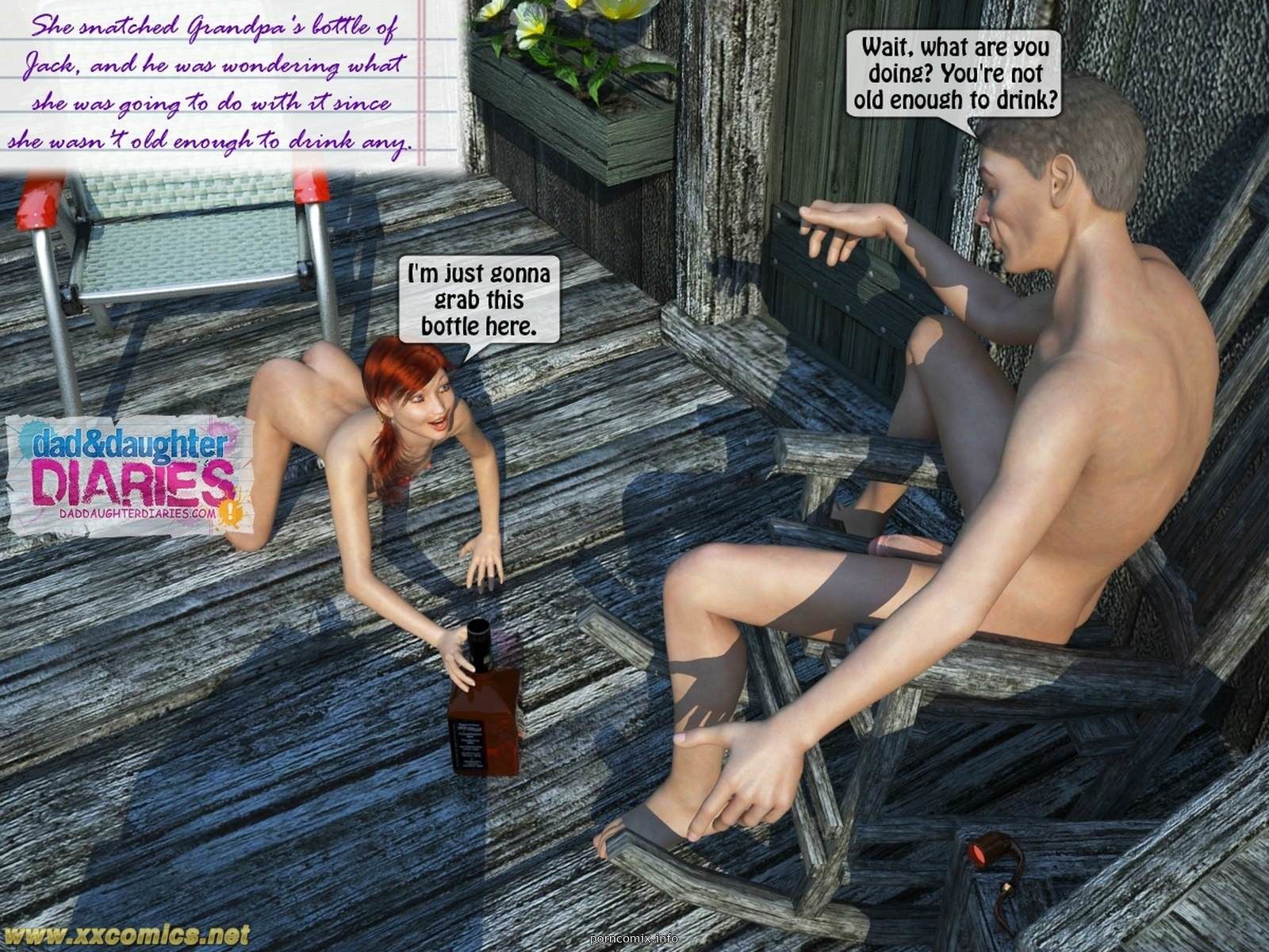 Grandpa + Granddaughter 03, 3D Incest page 46