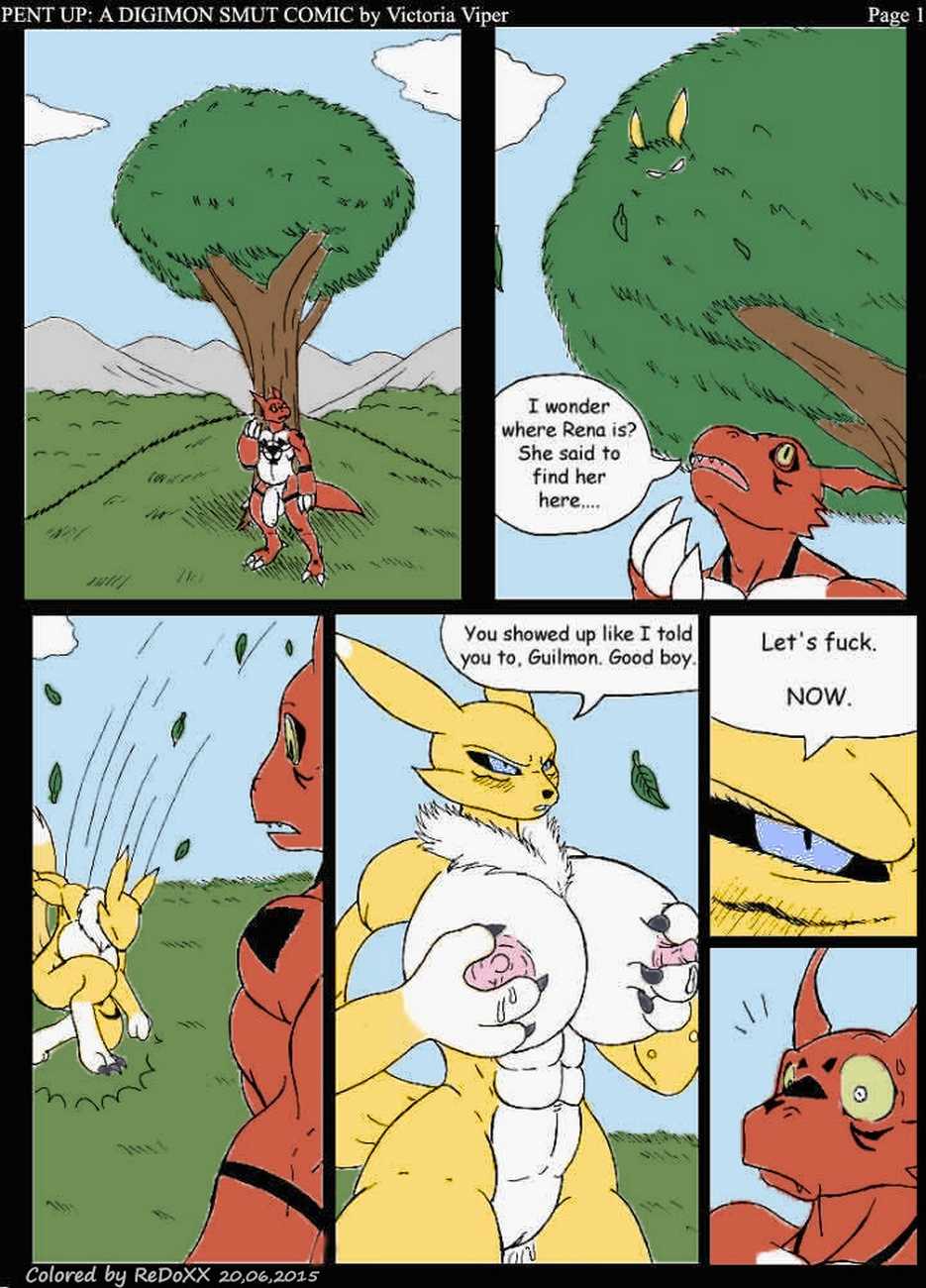 Pent Up - A Digimon Smut Comic page 2