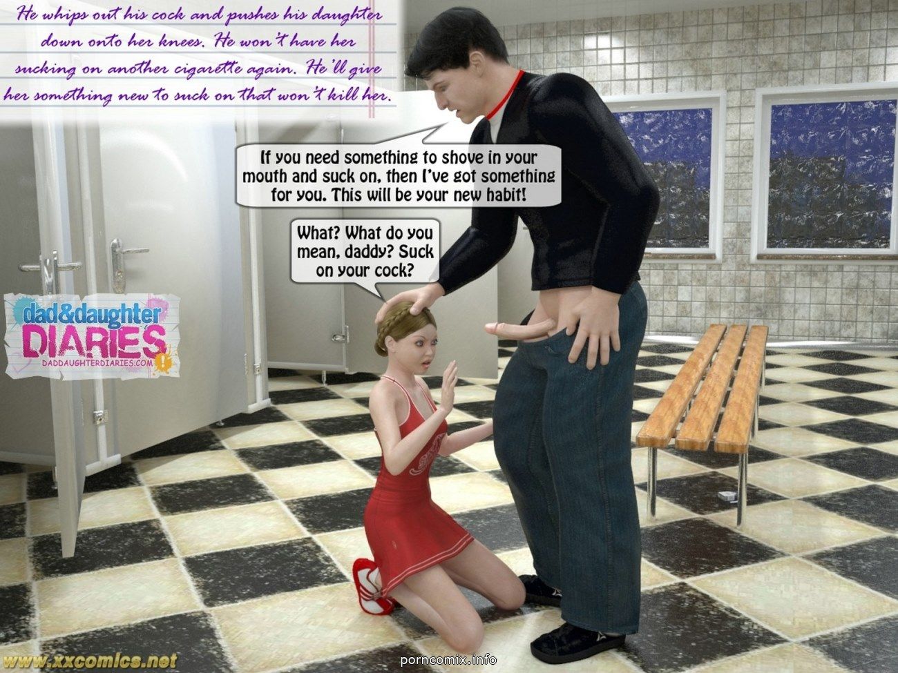 Daddy + Daughter 10 Diaries, 3D Incest page 12