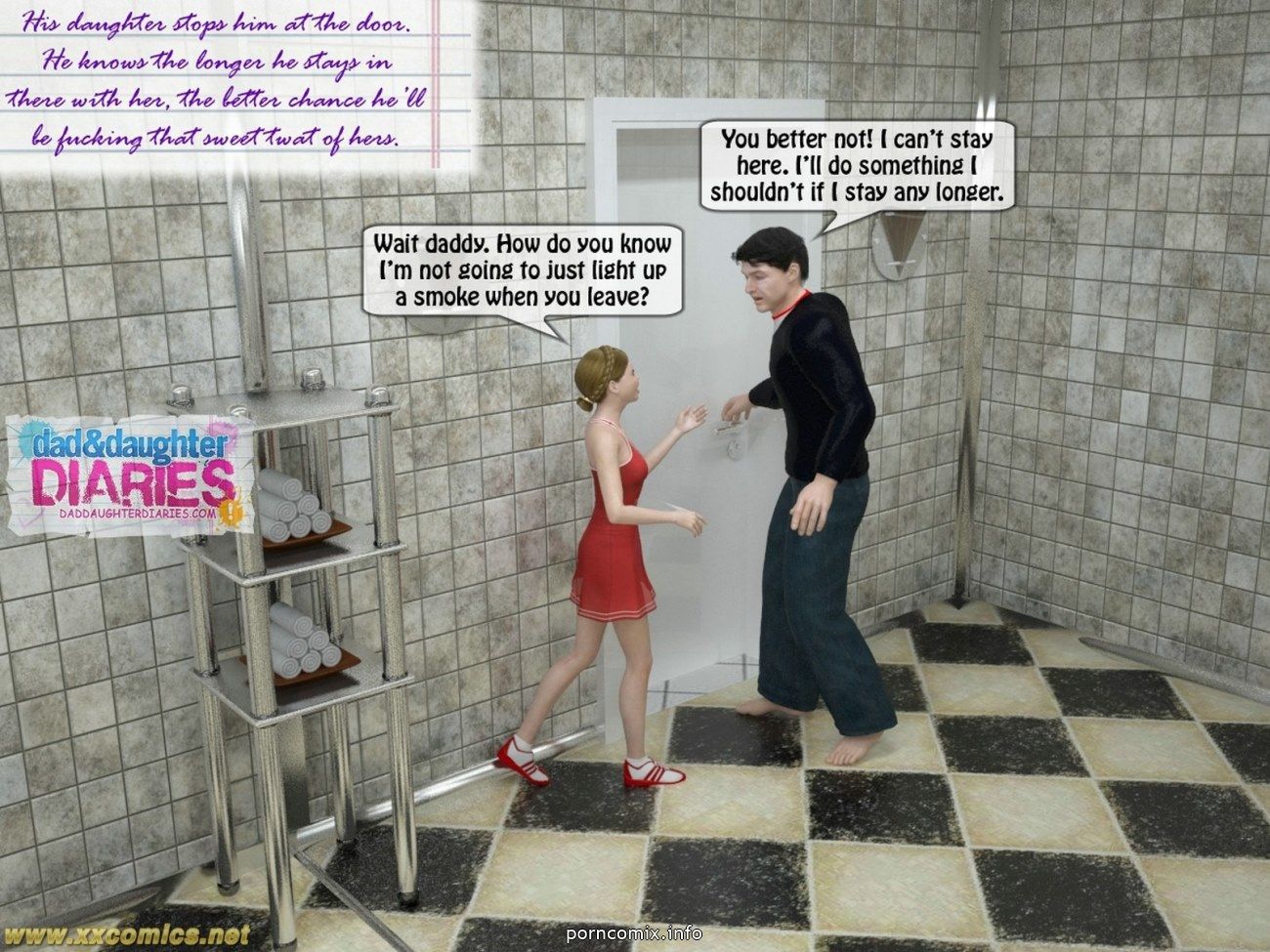 Daddy + Daughter 10 Diaries, 3D Incest page 24