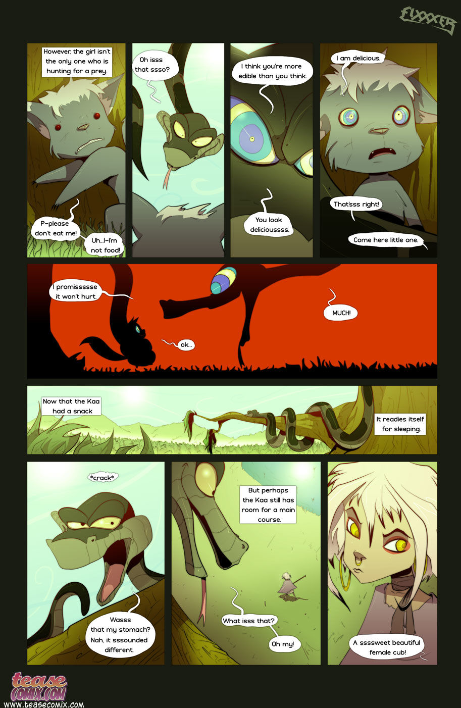 TeaseComix - The Snake and The Girl page 3