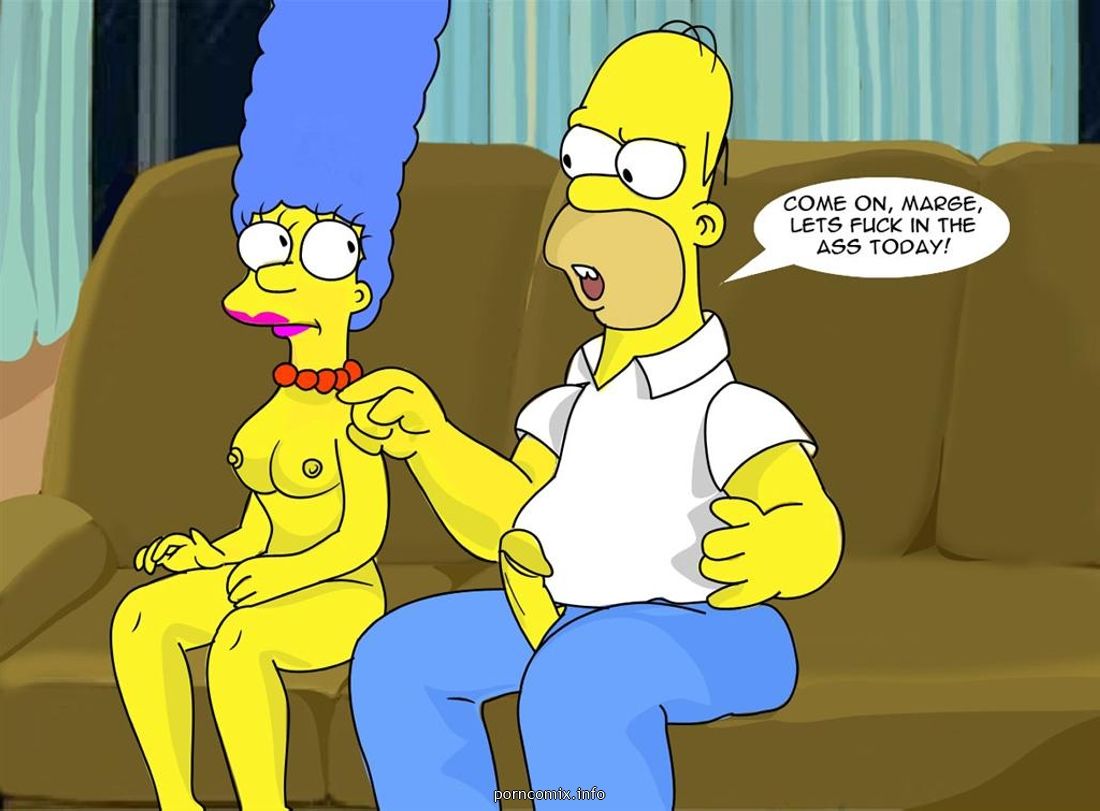 Marge Simpson Does Anal,Cartoon sex page 1