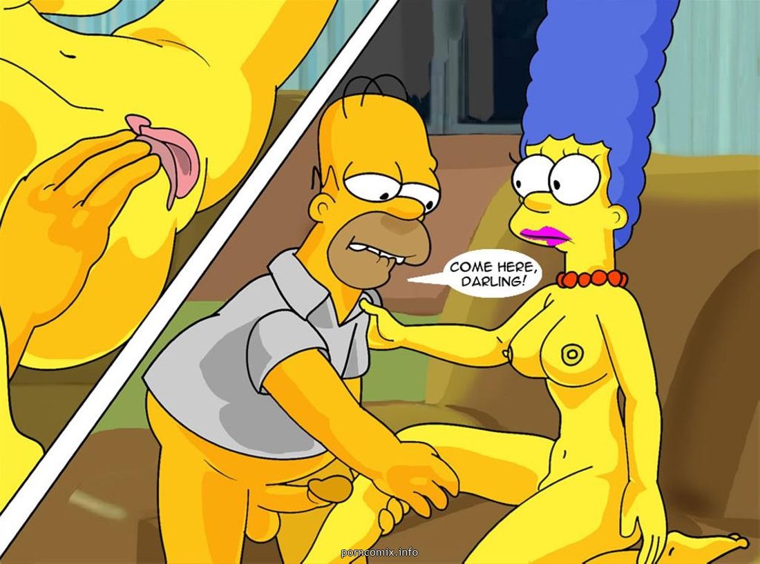 Marge Simpson Does Anal,Cartoon sex page 6.