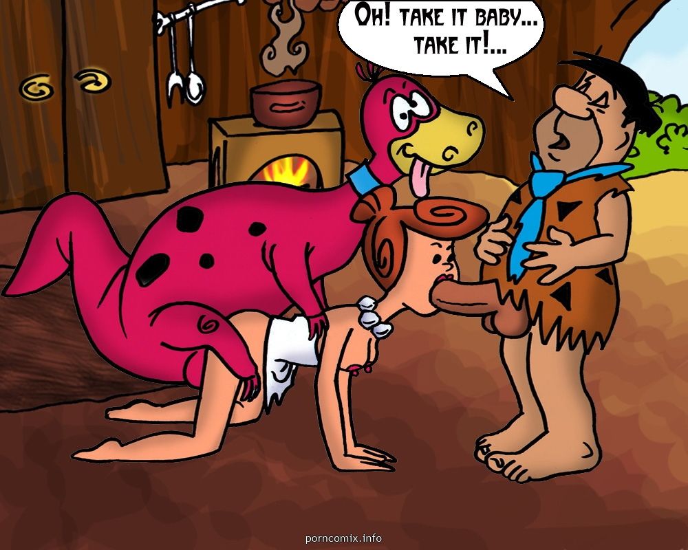 Flintstones in Cave Orgy,Cartoon sex page 4