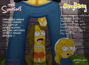 The Simpsons - Gang Bang,Cartoon Sex cover