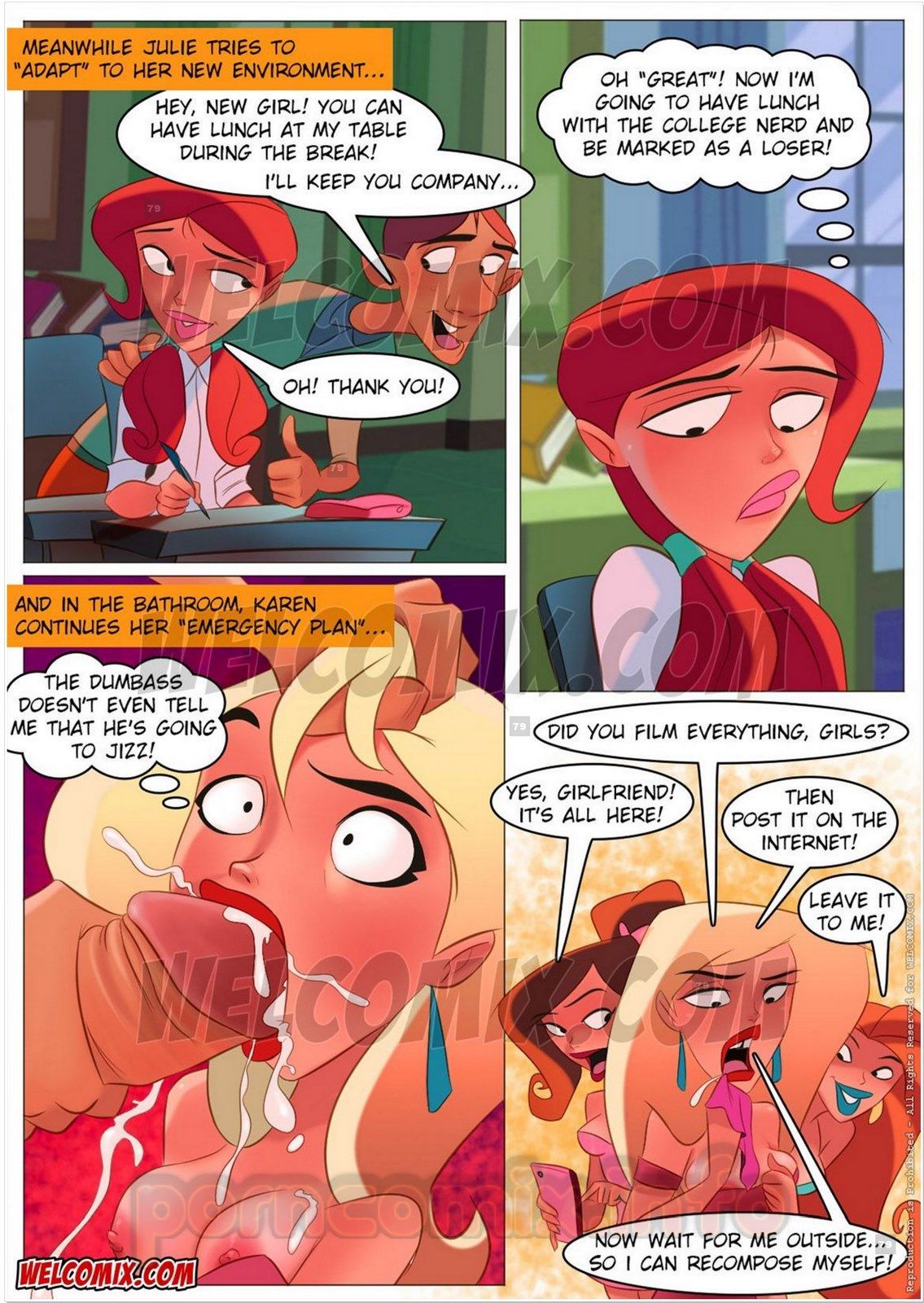 College Perverts - First Day of School,Welcomix page 9