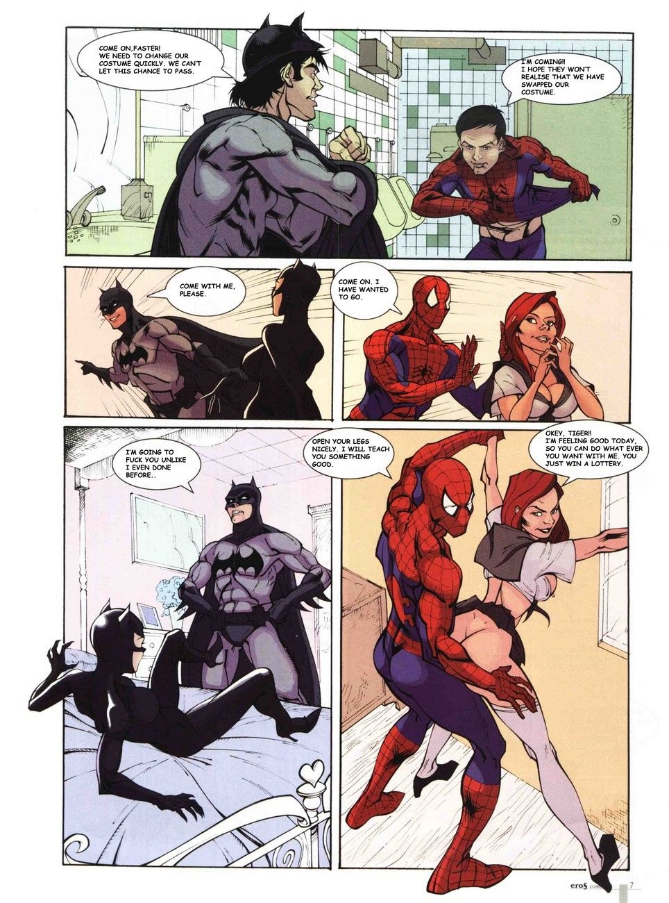 Eros - Catwoman Carnaval,Spiderman Sex page 3