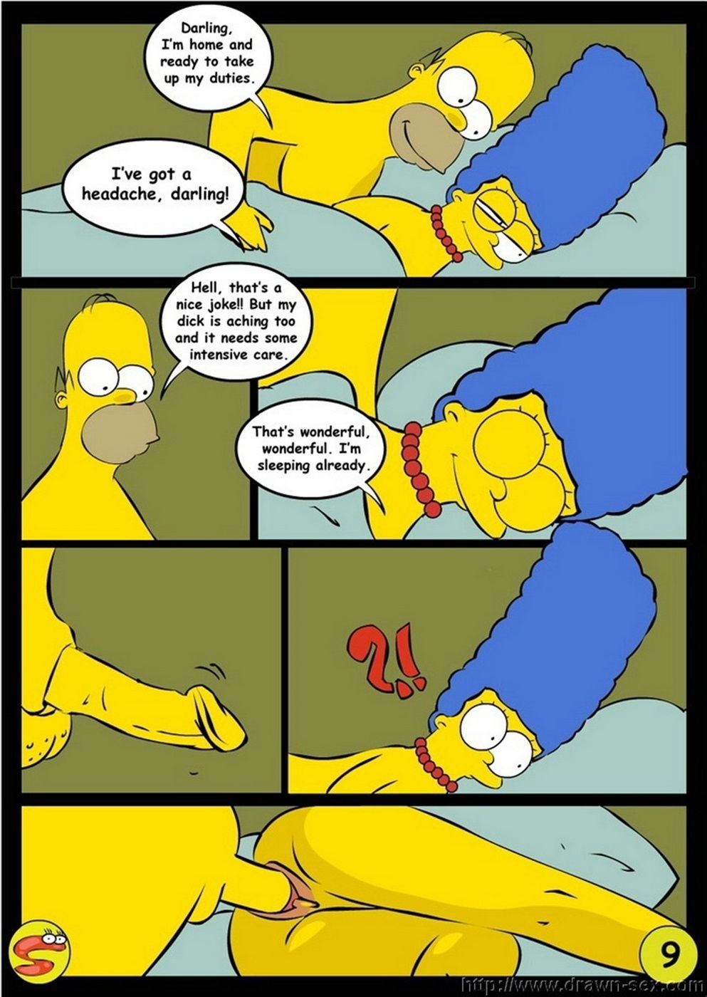 Wit Simpsons - Drawn Sex page 9