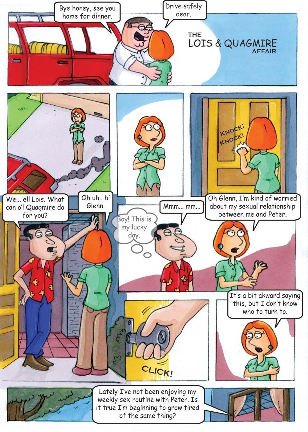 Lois and Quagmire Affair (Family Guy) page 1