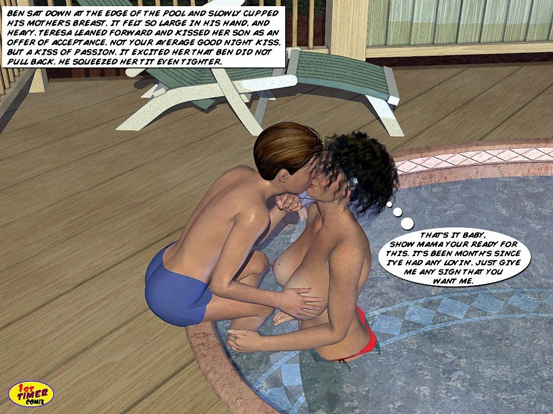 Mom and Son Pool Side <b>Incest</b> Sex - 1st timer page 5.