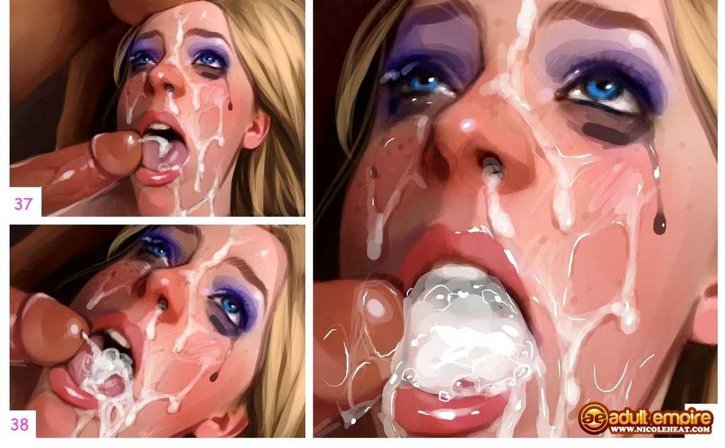 Bukkake deepthroat lingerie sissy