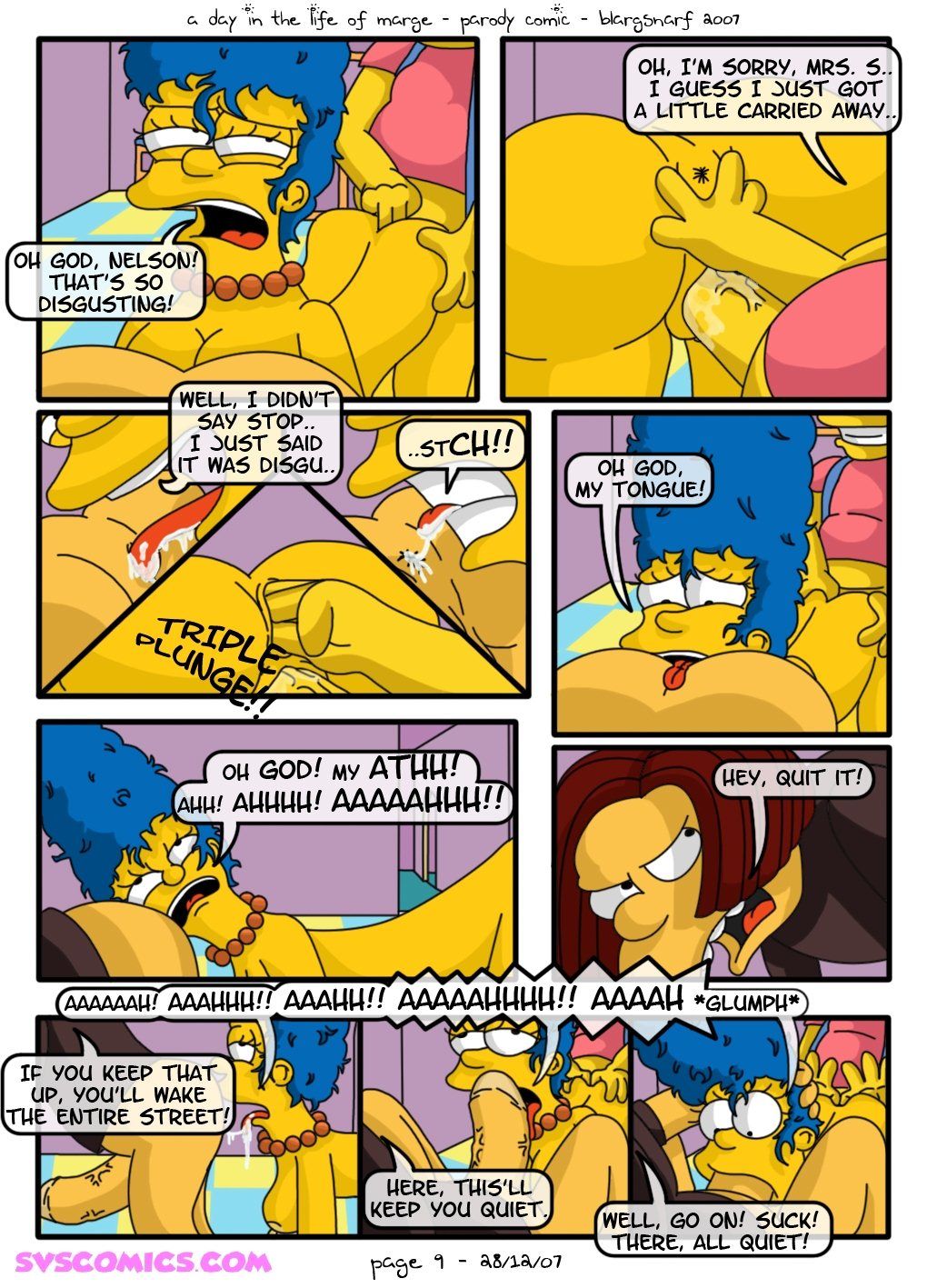[Blargsnarf] A Day Life of Marge (The Simpsons) page 10