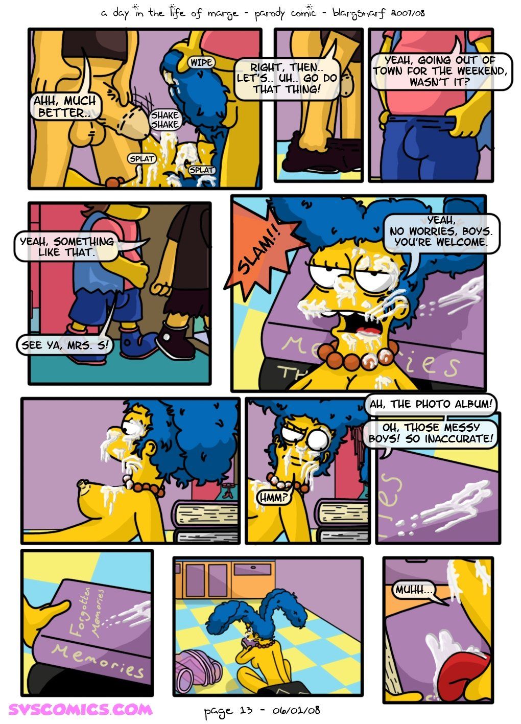 [Blargsnarf] A Day Life of Marge (The Simpsons) page 14