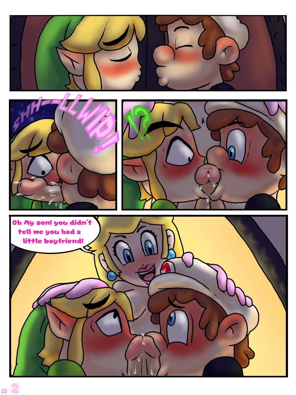 First Kiss (Legend of Zelda,Super Mario Bros.) page 2
