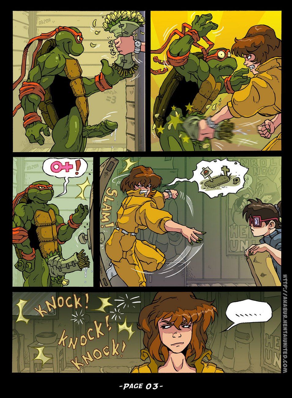 Teenage Mutant Ninja Turtles - Slut From Channel Six page 4