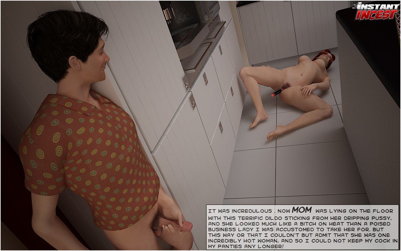 Screwing mamma on kitchen floor - Instant Incest page 8
